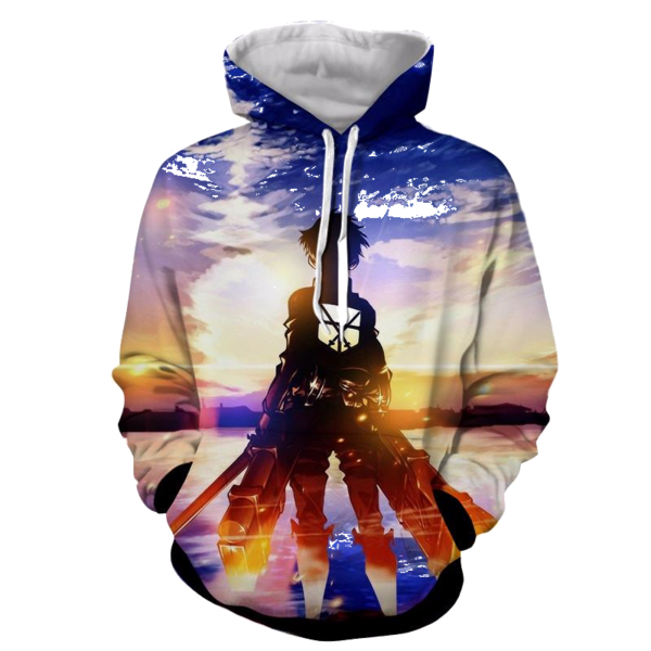 Attack On Titan - Eren Yeager 3D - Attack On Titan Hoodies